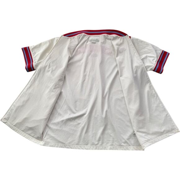 VTG Nike Air Revolution short sleeve zip long jacket white red blue XL - Picture 9 of 16